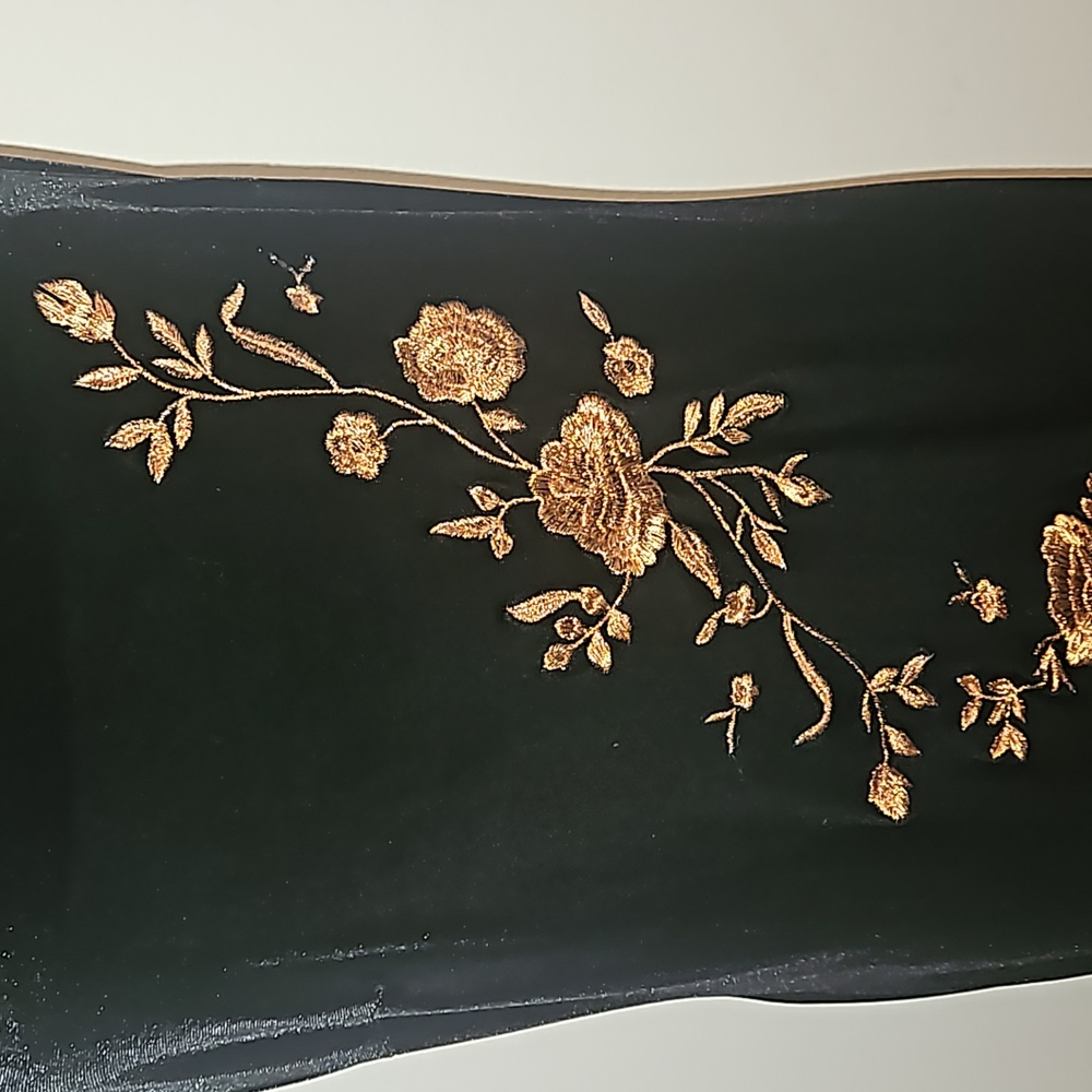 Floor Length Velvet Dress - Picture 4 of 12